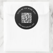De professionele code QR van het Bedrijf tast me v Ronde Sticker (Tas)