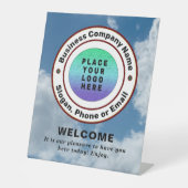 De Professionele Douane van het Bedrijf van logo Reclamebord Met Voetstuk (Voorkant)