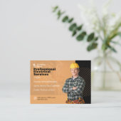 De professionele Elektriciendienst Adverteren Visitekaartje (Staand voorkant)
