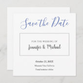 De professionele minimalistische speelplaats voor  save the date (Voorkant / Achterkant)