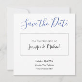 De professionele minimalistische speelplaats voor  save the date (Voorkant)