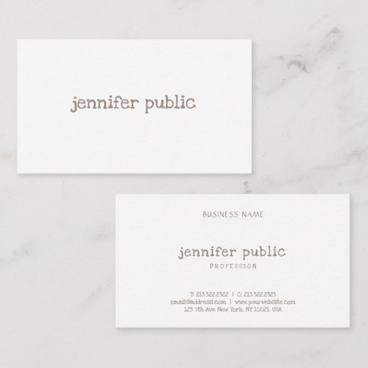 De professionele Moderne Bovenkant Sjabloon van de Visitekaartje (Voorkant / Achterkant)