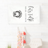 De professionele Realiteit laat ons Echte Logo van Spandoek (Insitu)