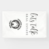 De professionele Realiteit laat ons Echte Logo van Spandoek (Horizontaal)