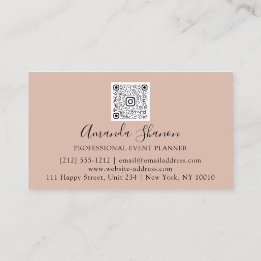 De professionele Rozen van de Planner van de Gebeu Visitekaartje (Achterkant)