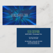 De Professionele Visitekaartje van de Wereldkaart  (Voorkant / Achterkant)