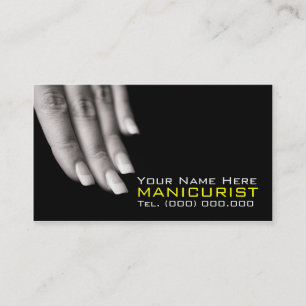 De professionele Visitekaartjes van de Manicure