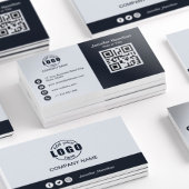 De professionele Zwart-wit voegt uw Logo QR-code t Visitekaartje