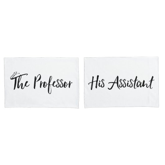 "De professor en zijn assistent" Kussensloop (Voorkant-Set)