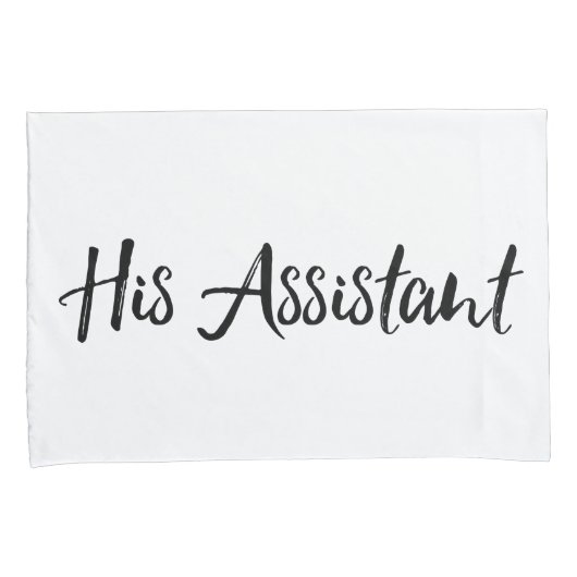 "De professor en zijn assistent" Kussensloop (Voorkant-Rechts)