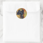 De Profetische Vogel Ronde Sticker (Tas)