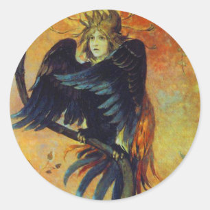 De Profetische Vogel Ronde Sticker