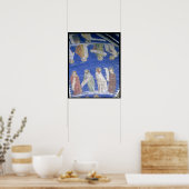 De profets Job, Isaiah, Jeremiah, Solomon Poster (Keuken)