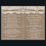 De programma's van het Collectie van het Rustic St<br><div class="desc">Het bijtende collectie van de strandstrandbruiloft is een verbluffend design met een prachtige rustige achtergrond van het platte, ronde-schoepachtige effect met een romantische , witte-elastische rand-achtige rand afgewerkt met een verbluffende zeester en twijndraai. Deze programma's kunnen voor uw speciale gelegenheid worden gepersonaliseerd en maken de perfecte sjabloon voor bruiloften, vrijgezellenfeesten,...</div>