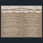 De programma's van het Collectie van het Rustic St<br><div class="desc">Het bijtende collectie van de strandstrandbruiloft is een verbluffend design met een prachtige rustige achtergrond van het platte, ronde-schoepachtige effect met een romantische , witte-elastische rand-achtige rand afgewerkt met een verbluffende zeester en twijndraai. Deze programma's kunnen voor uw speciale gelegenheid worden gepersonaliseerd en maken de perfecte sjabloon voor bruiloften, vrijgezellenfeesten,...</div>