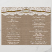 De programma's van het Rustic Hoefijzer Wedding Co (Achterkant)