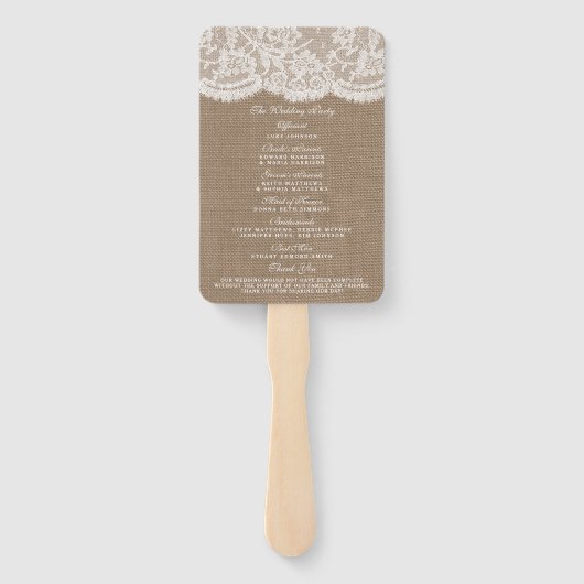 De programma's voor het Collectie van het huwelijk Handwaaier (Achterkant)