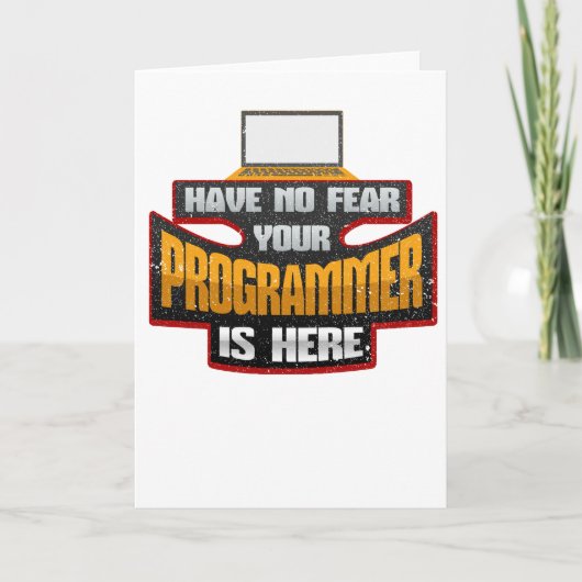 De Programmeur van de computer heeft Geen Vrees Uw Kaart (Voorkant)