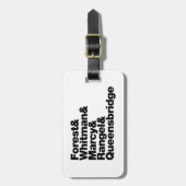 De projecten bagagelabel (Voorkant verticaal)