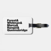 De projecten bagagelabel (Achterkant horizontaal)