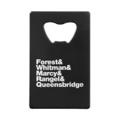 De projecten creditkaart flessenopener (Achterkant)