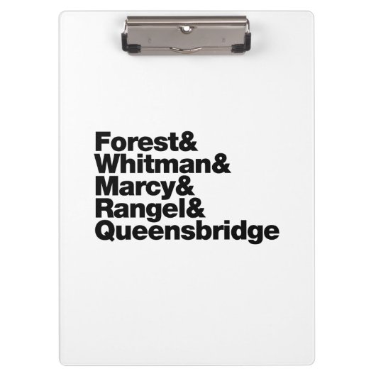 De projecten klembord (Voorkant)