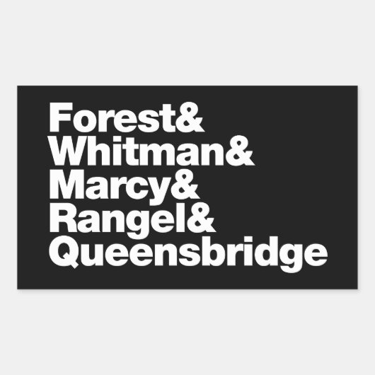 De projecten rechthoekige sticker (Voorkant)