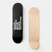 De projecten skateboard (Voorkant)