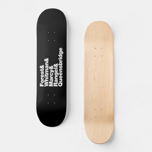 De projecten skateboard (Voorkant)