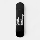De projecten skateboard (Voorkant)