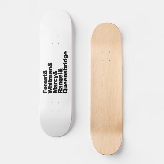De projecten skateboard (Voorkant)