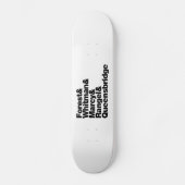 De projecten skateboard (Voorkant)