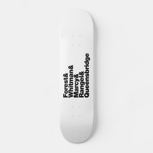 De projecten skateboard (Voorkant)