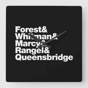 De projecten vierkante klok