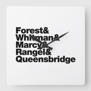 De projecten vierkante klok