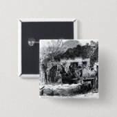 De projectie vierkante button 5,1 cm (Voorkant /achterkant)