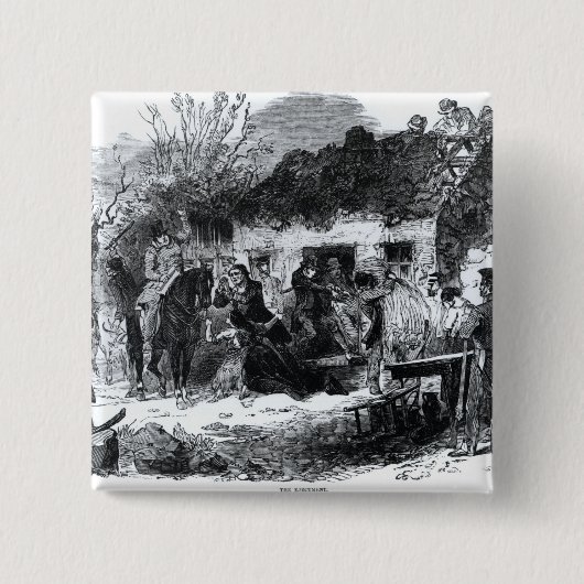 De projectie vierkante button 5,1 cm (Voorkant)