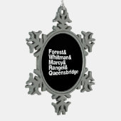 De Projects Tin Sneeuwvlok Ornament (Links)