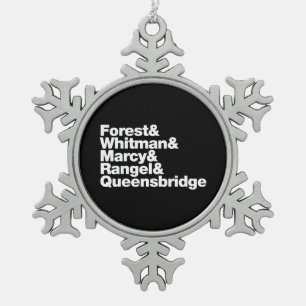 De Projects Tin Sneeuwvlok Ornament