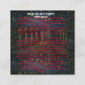 De proloog van kapitein Dan van de heilbot Kampf Informatiekaartje (Achterkant)