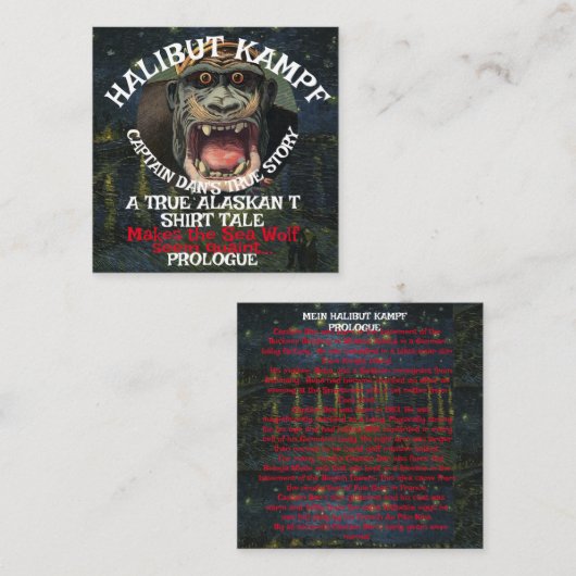De proloog van kapitein Dan van de heilbot Kampf Informatiekaartje (Voorkant / Achterkant)