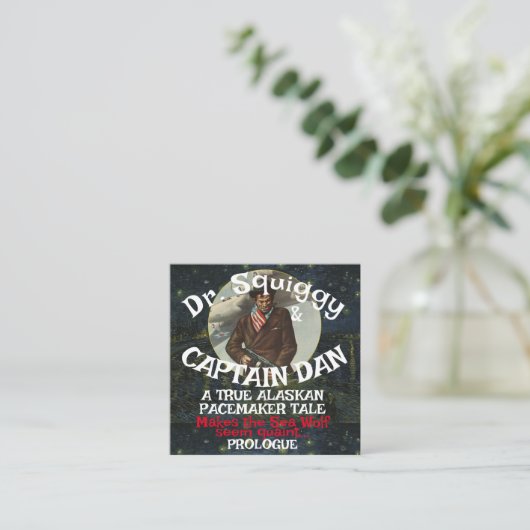 De proloog van kapitein Dan van de heilbot Kampf Informatiekaartje (Staand voorkant)