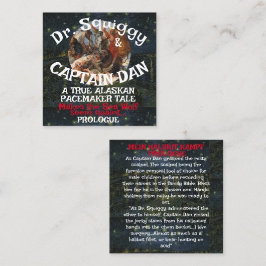 De proloog van kapitein Dan van de heilbot Kampf Informatiekaartje (Voorkant / Achterkant)