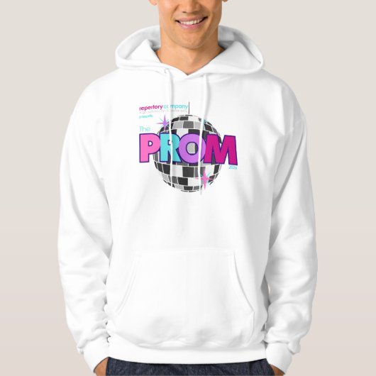 De Prom Over Head Hoodie Wit Unisex (Voorkant)