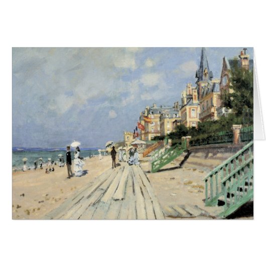 De promenade bij Trouville van Claude Monet (Voorkant Horizontaal)