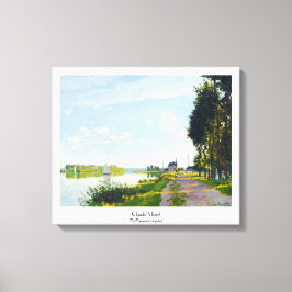De promenade in Argenteuil Claude Monet Canvas Afdruk