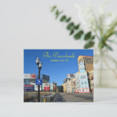 De promenade in Atlantic City Briefkaart (Staand voorkant)