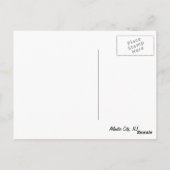 De promenade in Atlantic City Briefkaart (Achterkant)