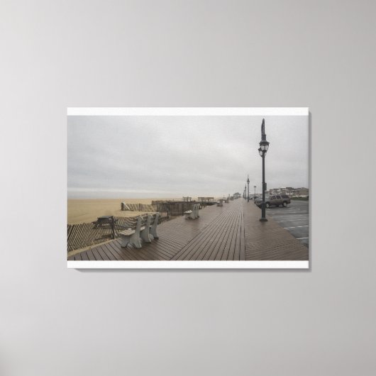 De promenade in Belmar New Jersey Canvas Afdruk (Voorkant)