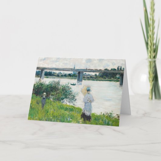 De Promenade met spoorbrug van Monet, Kaart (Voorkant)